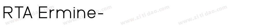 RTA Ermine字体转换